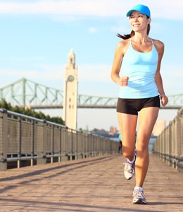 Running across bridge