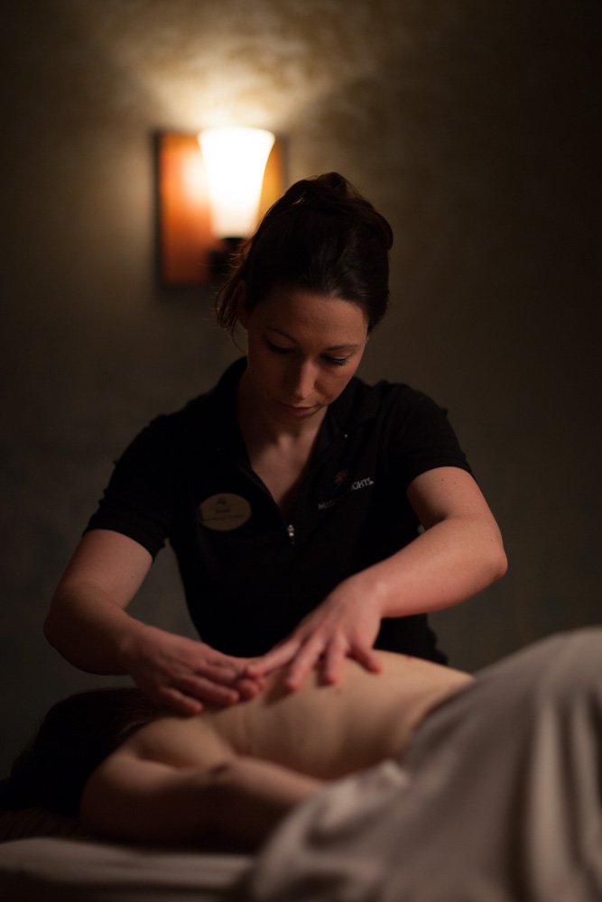 Massage Therapist At Work